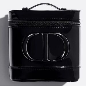 Christian Dior Black Cosmetic Vanity Case Bag